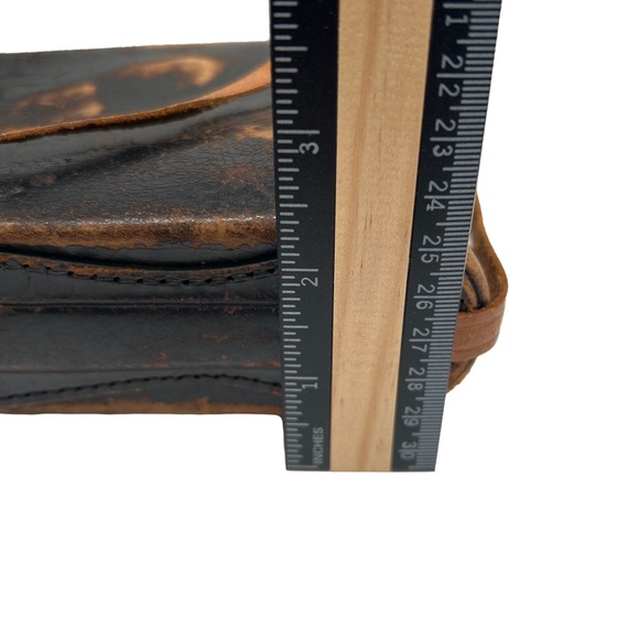 Antique Leather Folding Camera Case Only With Working Clasp And Leather Strap - Picture 12 of 16